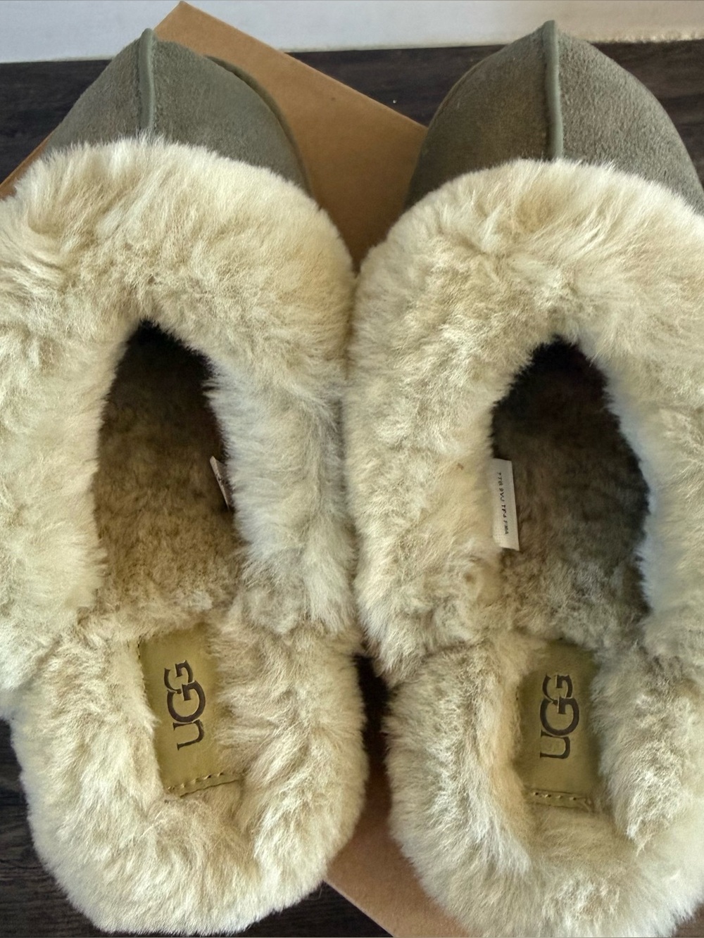 Ugg Disquette Women’s Slipper in Moss Green Size 9 📦 New in Box! - Picture 3 of 7